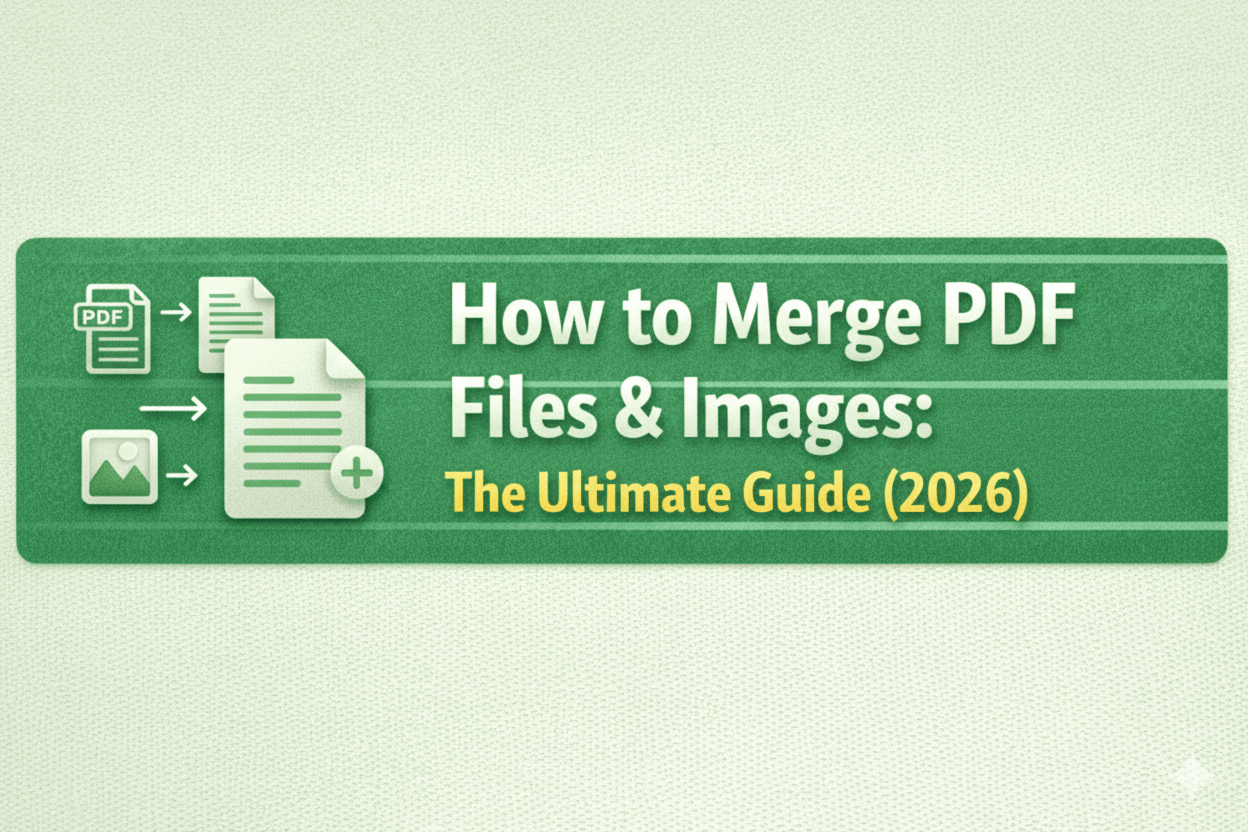 How to Merge PDF Files & Images: The Ultimate Guide (2026)