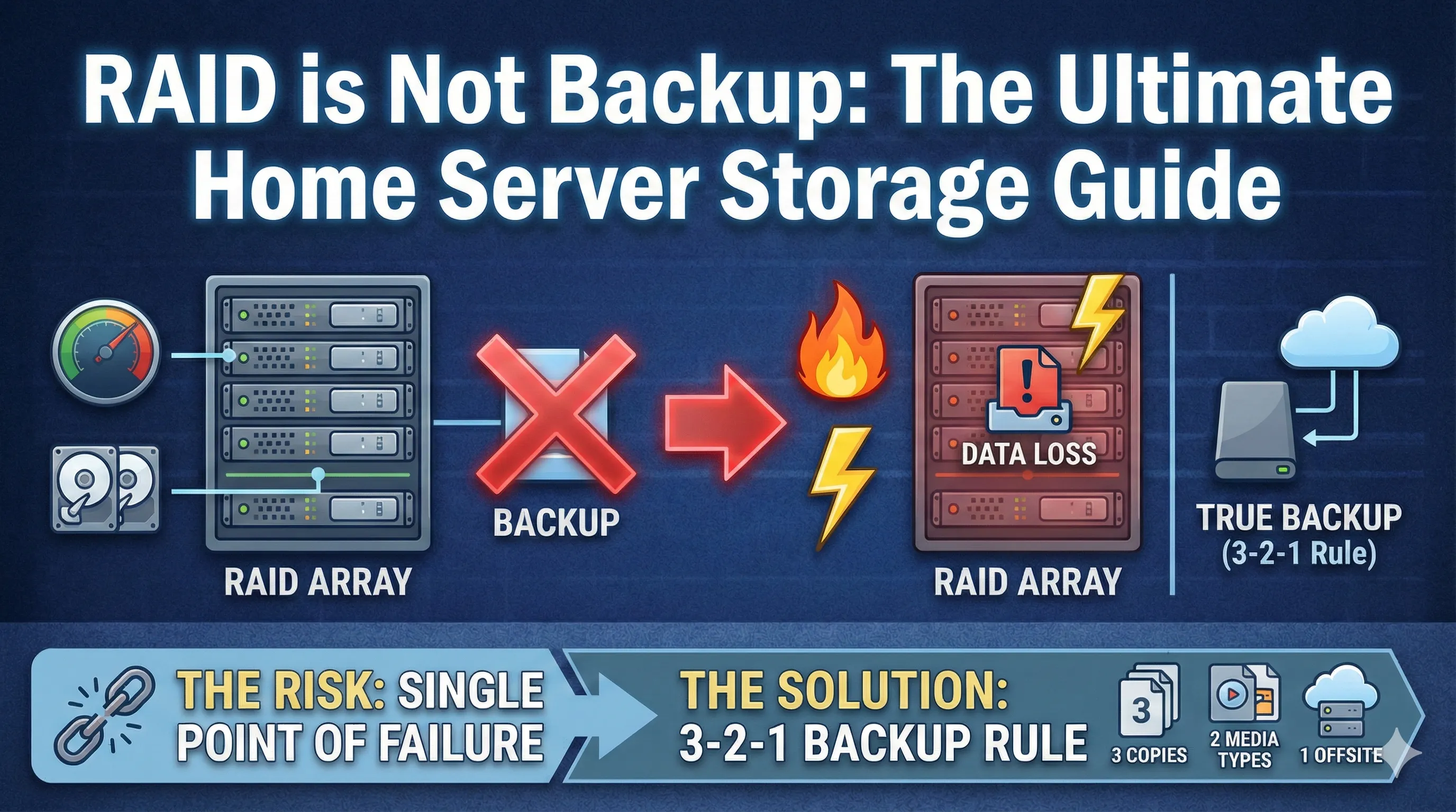 RAID is Not Backup: The Ultimate Home Server Storage Guide